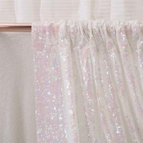 img 2 attached to 📸 Juya Delight 6ft x 6ft Iridescent Sequin Backdrop Curtain │ Photo Party Festival Wedding Decoration