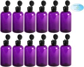 img 2 attached to Purple BPA Free Plastic Refillable Bottles