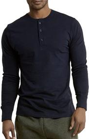 img 1 attached to Cotton Casual Premium Sleeve 3 Button Men's Clothing in Shirts