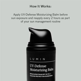 img 1 attached to 🧴 Korean-Made Lumin Men’s UV-Defense Moisturizing Balm (1 oz.): Hydrate Skin, Combat Aging, Shield Against Sun Damage - Grooming Must-Have for Modern Men