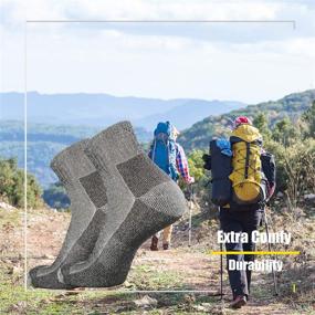 img 1 attached to 🧦 Men's SOX TOWN Merino Wool Low Cut Hiking Socks with Moisture-Wicking Technology and Cushioning