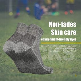 img 2 attached to 🧦 Men's SOX TOWN Merino Wool Low Cut Hiking Socks with Moisture-Wicking Technology and Cushioning