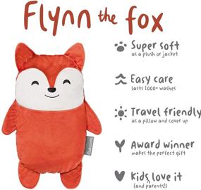 img 2 attached to Cubcoats Flynn The Fox Convertible Pullover Hoodie & Soft Plush Toy