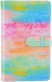 img 3 attached to 🌈 Sunmns Rainbow PU Leather Photo Album | Compatible with Fujifilm Instax Mini 11 9 8 90 8+ 26 7s, Polaroid Snap Zip Z2300 PIC-300 Film | Colorful Wallet for Instant Camera Photos