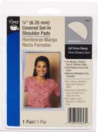 👕 dritz 53070 shoulder pads, covered set-in, 1/4-inch, beige - enhance your outfit with comfortable shoulder pads logo