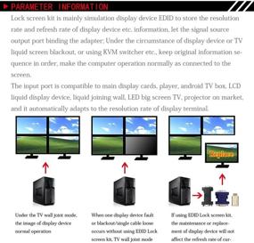 img 3 attached to 🔌 HDMI Pass-Through EDID Emulator for Seamless Video Splitting, Switching, and Extending Capabilities at 1920X1080@59hz (fit-Headless)