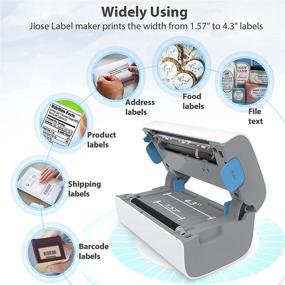 img 2 attached to 🖨️ Efficient Jiose Thermal Printer: Perfect for Small Businesses, Packages & Barcodes - Supports USPS, Amazon, Shopify, and More on Windows & Mac