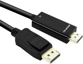 img 4 attached to Benfei 4K DisplayPort to HDMI Cable - 🖥️ 6 Feet Gold-Plated Cord for Lenovo, Dell, HP, ASUS