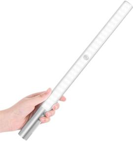 img 4 attached to 🔦 Wireless LED Closet Light, BLS T401 - Super Bright Battery Operated Under Cabinet Lighting, Motion Sensor Light - Rechargeable 4000mAh Battery Powered - 6000K White Glow - Long-lasting 180 Days Battery Time