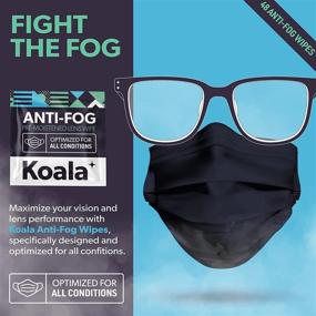 img 3 attached to 👓 Koala 48 Single-Use Anti-Fog Wipes for Glasses - Adds Invisible No Fog Layer, Anti-Fog Solution for All Lenses