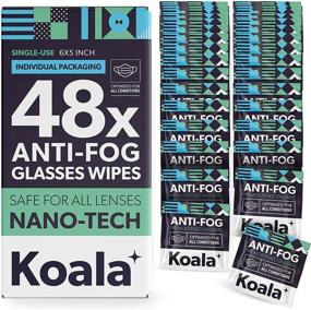 img 4 attached to 👓 Koala 48 Single-Use Anti-Fog Wipes for Glasses - Adds Invisible No Fog Layer, Anti-Fog Solution for All Lenses