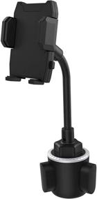 img 4 attached to Universal Cup Holder Mount for Smartphones - Ideal for iPhone, Samsung, and Android Devices