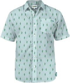 img 2 attached to 🌺 Vibrant and Stylish Hawaiian Button Men's Clothing: Tipsy Elves Surfs Collection