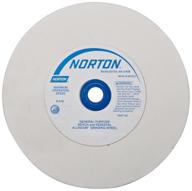 🔪 high-quality norton grinding wheel: premium bench & pedestal aluminum oxide wheel, very fine grit - 6 inch, pack of 1 logo