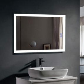 img 1 attached to Decorative Bathroom Silvered Mirror D N031 H