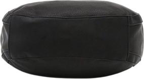 img 1 attached to Medium Black Women's Handbags & Wallets with Lightweight Compartment Leather