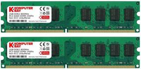 img 1 attached to Komputerbay 4GB DDR2 800MHz (2 💻 x 2GB) PC2-6300 PC2-6400 240-PIN DIMM Desktop Memory