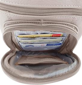 img 1 attached to Roma Leathers Genuine Cross Multi Pocket Women's Handbags & Wallets in Crossbody Bags