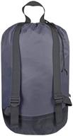🧺 washable laundry bag backpack: large clothes hamper bag for travel, camping or college with adjustable straps and drawstring closure - grey logo