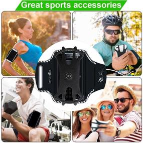 img 1 attached to Smartlle Armband Rotatable Premium Sports Cell Phones & Accessories