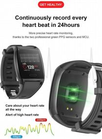 img 2 attached to HalfSun Fitness Tracker: Heart Rate, Blood Pressure & Sleep Monitor, Waterproof Smart Watch with Calorie Counter & Pedometer