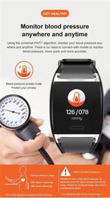 img 1 attached to HalfSun Fitness Tracker: Heart Rate, Blood Pressure & Sleep Monitor, Waterproof Smart Watch with Calorie Counter & Pedometer