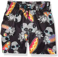 🩳 boys' spotted zebra swim board shorts logo