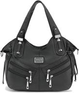 плечи scarleton zippers washed shoulder h147601 women's handbags & wallets and satchels логотип