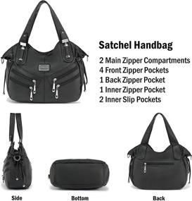 img 1 attached to Плечи Scarleton Zippers Washed Shoulder H147601 Women's Handbags & Wallets and Satchels