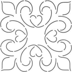 img 1 attached to 🧵 6-дюймовый блок аппликации Quilting Creations Elegance Quilt Stencil