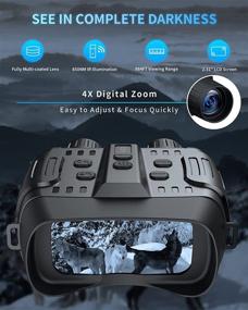 img 3 attached to 🔦 Night Vision Goggles: Top-notch IR Night Vision Binoculars for Hunting, Surveillance & Wildlife Viewing + Bonus 32G SD Card