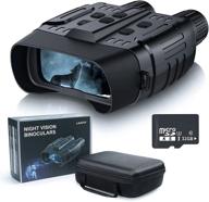 🔦 night vision goggles: top-notch ir night vision binoculars for hunting, surveillance & wildlife viewing + bonus 32g sd card logo
