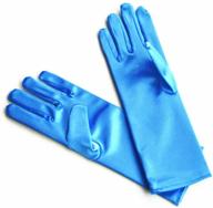 🧤 dreamhigh kids formal stretch satin gloves for girls - long finger gloves for children's parties logo