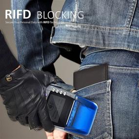 img 2 attached to 🔒 Ultimate Protection with Genuine Leather Wallets Blocking Vegetable: Safeguard Your Valuables in Style