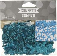 🎉 embossed blue cross confetti by creative converting: add a touch of elegance to your celebration логотип