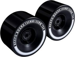 img 2 attached to 🛹 Meepo Skateboard Offset Wheels, Set of 2 High-performance Skateboard Wheels