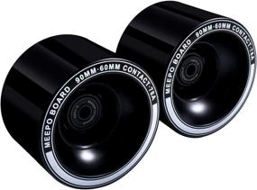 img 1 attached to 🛹 Meepo Skateboard Offset Wheels, Set of 2 High-performance Skateboard Wheels