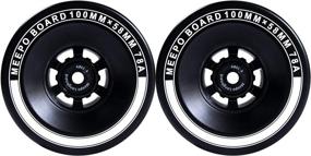 img 3 attached to 🛹 Meepo Skateboard Offset Wheels, Set of 2 High-performance Skateboard Wheels