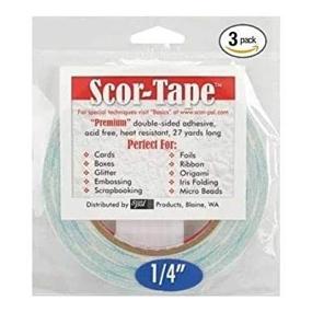 img 4 attached to SCOR PAL SP202 3PACK 0 25 Yd Tape