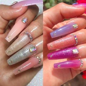 img 1 attached to 💅 Astound Beauty PolyGel Набор для ногтей: 10 инновационных запасных цветов с изменением цвета под солнечным светом, цветовыми изменениями и свечением в темноте.