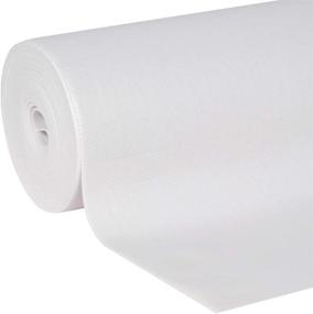 img 3 attached to 🦆 Duck EasyLiner Solid Grip Non-Adhesive Shelf Liner, White - 281875, 20-inch x 22 Feet