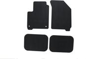 dodge authentic black slush mat set - genuine accessories 82213476 (pack of 4) logo