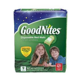 img 1 attached to Reliable Protection: Goodnites Disposable Bed Mats for a Worry-Free Night