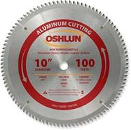 🪚 premium oshlun sbnf-100100 10-inch 100 tooth tcg saw blade: perfect for aluminum & non ferrous metals! логотип