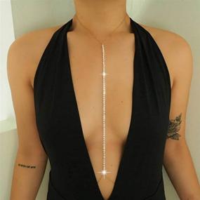 img 4 attached to Bomine Harness Jewelry Necklace Crystal