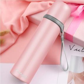 img 2 attached to Pink 22-Ounce Thermos Cup - Stainless Steel Vacuum Insulated Coffee Mug for Hot or Cold Drinks