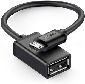 img 4 attached to UGREEN Micro USB OTG Cable Adapter - Male Micro USB to Female USB for Samsung S7, S6 Edge, S4, S3, LG G4, DJI Spark, Mavic Remote Controller, Android, Windows - 4 Inch Black