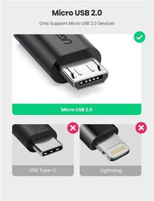 img 3 attached to UGREEN Micro USB OTG Cable Adapter - Male Micro USB to Female USB for Samsung S7, S6 Edge, S4, S3, LG G4, DJI Spark, Mavic Remote Controller, Android, Windows - 4 Inch Black