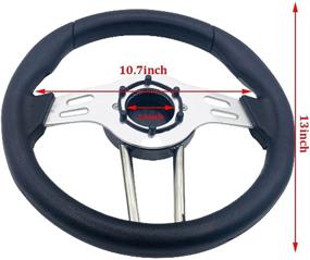 img 2 attached to YEHICY 13 Inch Universal Golf Cart Steering Wheel For Most Golf Cart Club EZGO Precedent And Yamaha Golf Carts