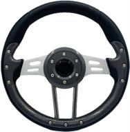 yehicy 13 inch universal golf cart steering wheel for most golf cart club ezgo precedent and yamaha golf carts logo